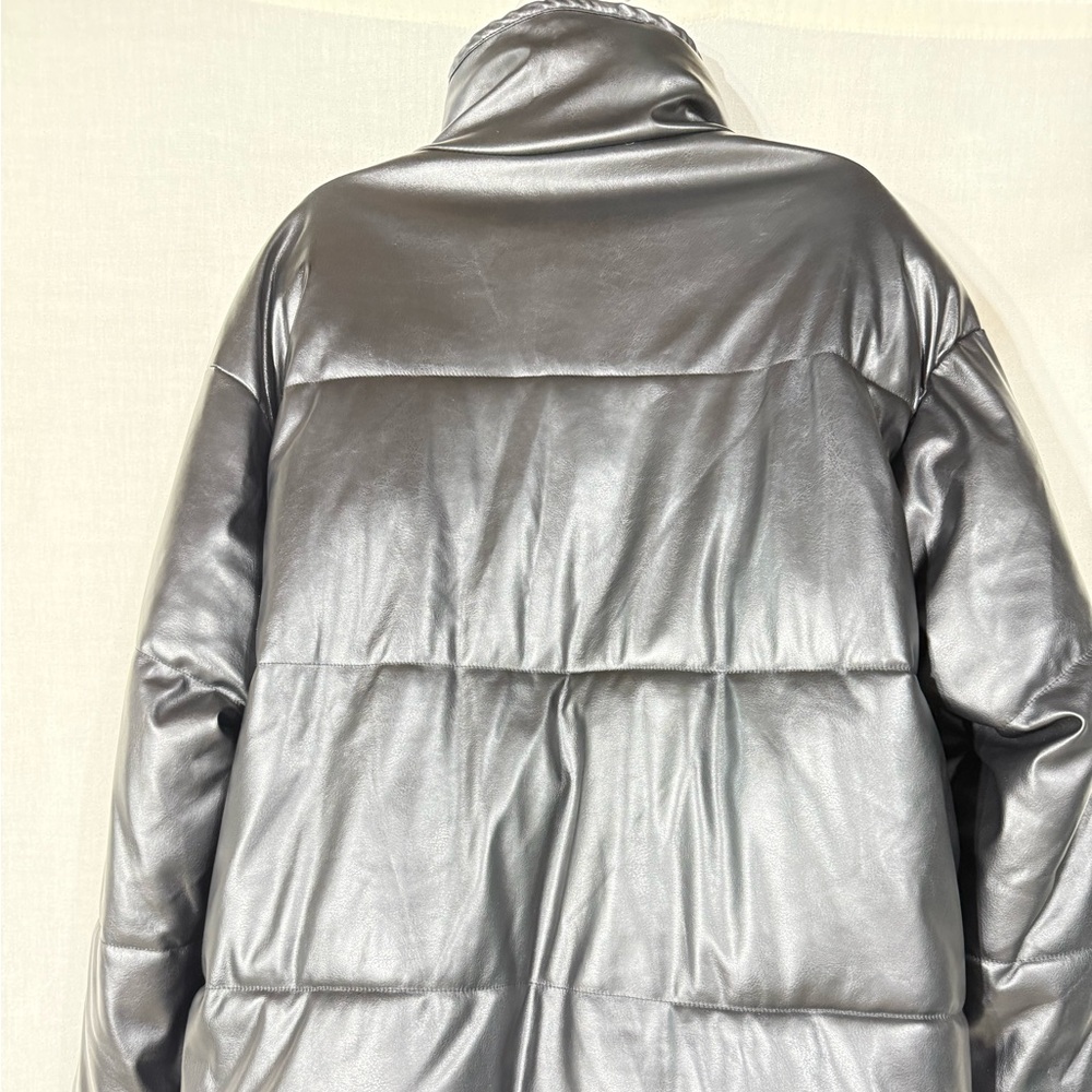 Zenana Outfitters Black Puffer Jacket with Pockets Size Large - Picture 7 of 12